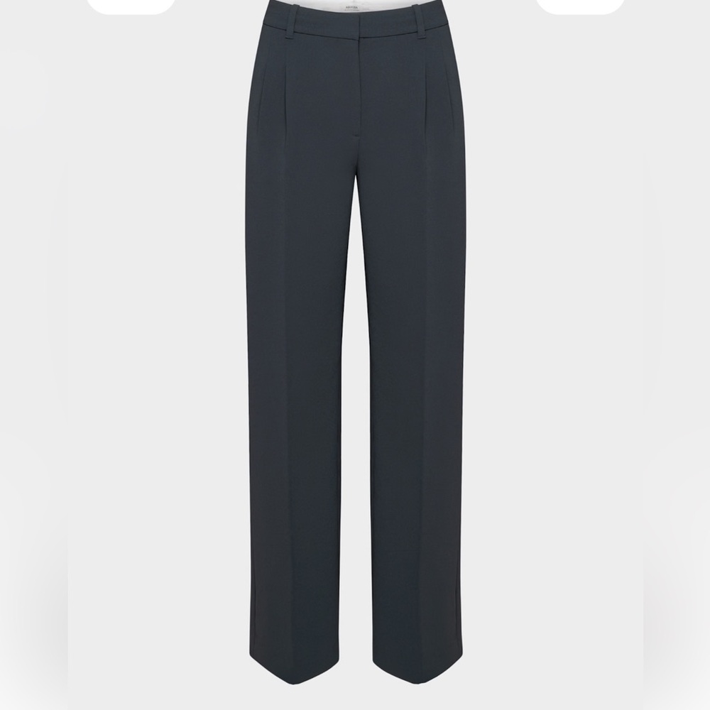 Aritzia effortless pant crepette black